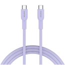 CANYON 60 W (5 V / 9 V / 12 V / 15 V / 20 V, 3 A) USB 2.0 C–C silikona kabelis, 480 Mb/s, Vads: POWER 22AWG x1C + SIGNAL 29AWG x2C + CC 30AWG x1C, 1m, violets