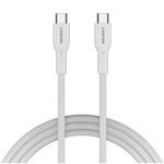 CANYON 60 W (5 V / 9 V / 12 V / 15 V / 20 V, 3 A) USB 2.0 C–C silikona kabelis, 480 Mb/s, Vads: POWER 22AWG x1C + SIGNAL 29AWG x2C + CC 30AWG x1C, 1m, balts