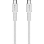 CANYON 60 W (5 V / 9 V / 12 V / 15 V / 20 V, 3 A) USB 2.0 C–C silikona kabelis, 480 Mb/s, Vads: POWER 22AWG x1C + SIGNAL 29AWG x2C + CC 30AWG x1C, 1m, balts