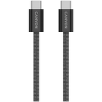 Магнитный кабель CANYON 60W 3A USB 2.0 C-C, передача данных: до 480 Мбит/с, 1 м, черный