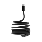 Магнитный кабель CANYON 60W 3A USB 2.0 C-C, передача данных: до 480 Мбит/с, 1 м, черный