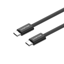 CANYON 60W 3A USB 2.0 C–C magnētiskais kabelis, Datu pārraide: līdz 480 Mb/s, 1 m, melns