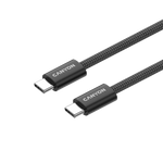 Магнитный кабель CANYON 60W 3A USB 2.0 C-C, передача данных: до 480 Мбит/с, 1 м, черный