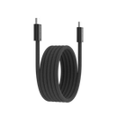 CANYON 60W 3A USB 2.0 C–C magnētiskais kabelis, Datu pārraide: līdz 480 Mb/s, 1 m, melns