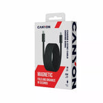Магнитный кабель CANYON 60W 3A USB 2.0 C-C, передача данных: до 480 Мбит/с, 1 м, черный