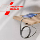 CANYON 60W 3A USB 2.0 C–C magnētiskais kabelis, Datu pārraide: līdz 480 Mb/s, 1 m, melns