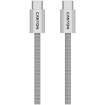 CANYON 60W 3A USB 2.0 C–C magnētiskais kabelis, Datu pārraide: līdz 480 Mb/s, 1 m, pelēks