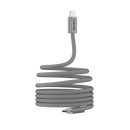 CANYON 60W 3A USB 2.0 C–C magnētiskais kabelis, Datu pārraide: līdz 480 Mb/s, 1 m, pelēks