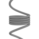 CANYON 60W 3A USB 2.0 C–C magnētiskais kabelis, Datu pārraide: līdz 480 Mb/s, 1 m, pelēks