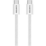 CANYON 60W 3A USB 2.0 C–C magnētiskais kabelis, Datu pārraide: līdz 480 Mb/s, 1 m, balts