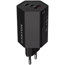CANYON lādētājs HEXAGON 65 GaN 65 W 2×PD 1×QC EU melns