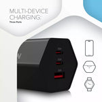 CANYON lādētājs HEXAGON 65 GaN 65 W 2×PD 1×QC EU melns