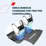 CANYON CS-51 PS5/PS5 Slim/PS5 Pro dzesēšanas statīvs, RGB, melns