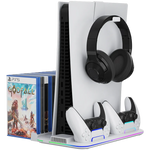 CANYON CS-51 PS5/PS5 Slim dzesēšanas statīvs, RGB, balts