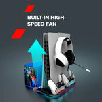 CANYON CS-51 PS5/PS5 Slim dzesēšanas statīvs, RGB, balts
