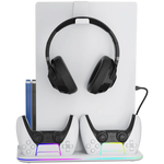 CANYON CS-51 PS5/PS5 Slim dzesēšanas statīvs, RGB, balts