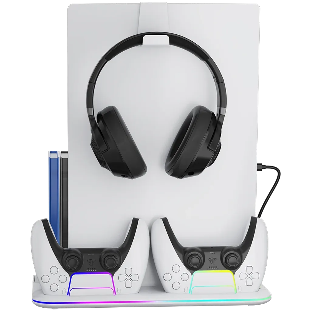 CANYON CS-51 PS5/PS5 Slim dzesēšanas statīvs, RGB, balts
