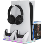 CANYON CS-51 PS5/PS5 Slim dzesēšanas statīvs, RGB, balts