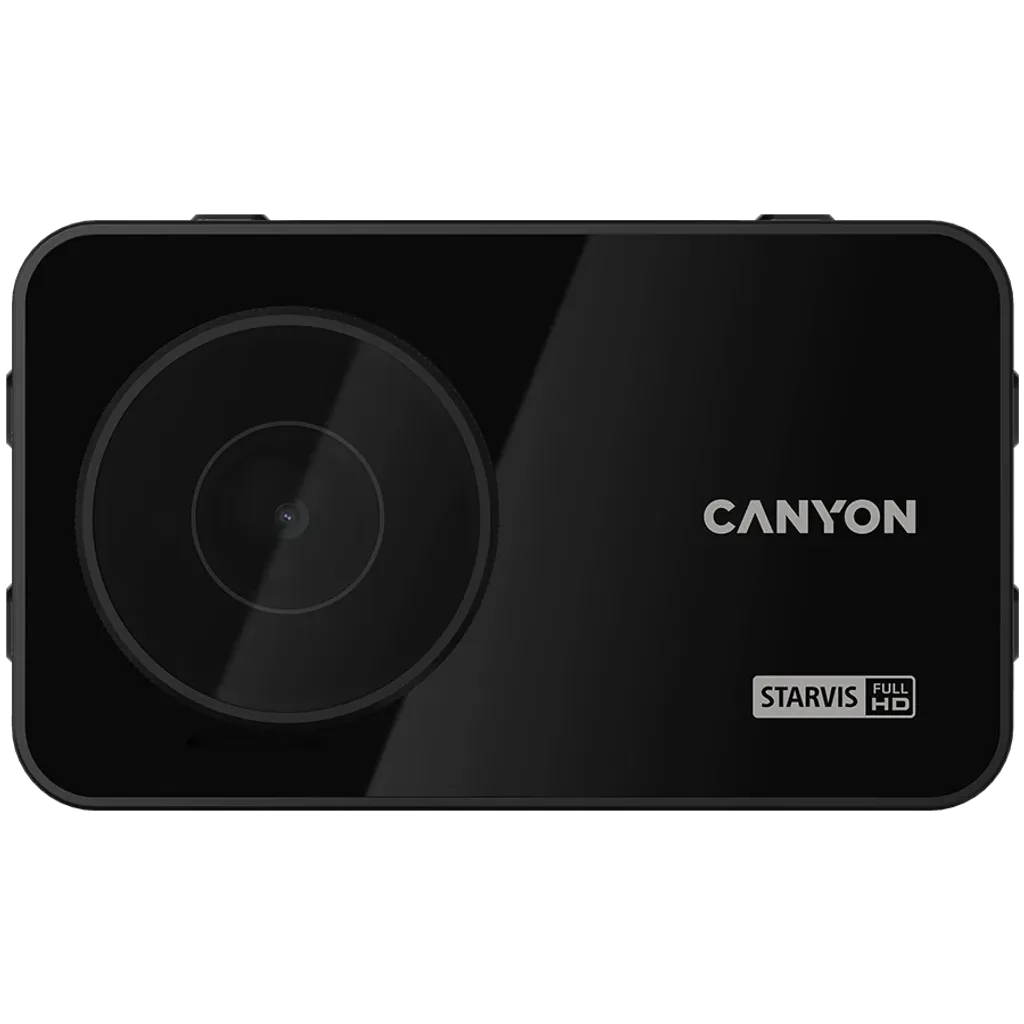 CANYON DVR10GPS auto videoreģistrators Full HD 1080p 60fps, GPS, Wi-Fi, 3" IPS, melns