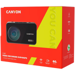 CANYON DVR10GPS auto videoreģistrators Full HD 1080p 60fps, GPS, Wi-Fi, 3" IPS, melns