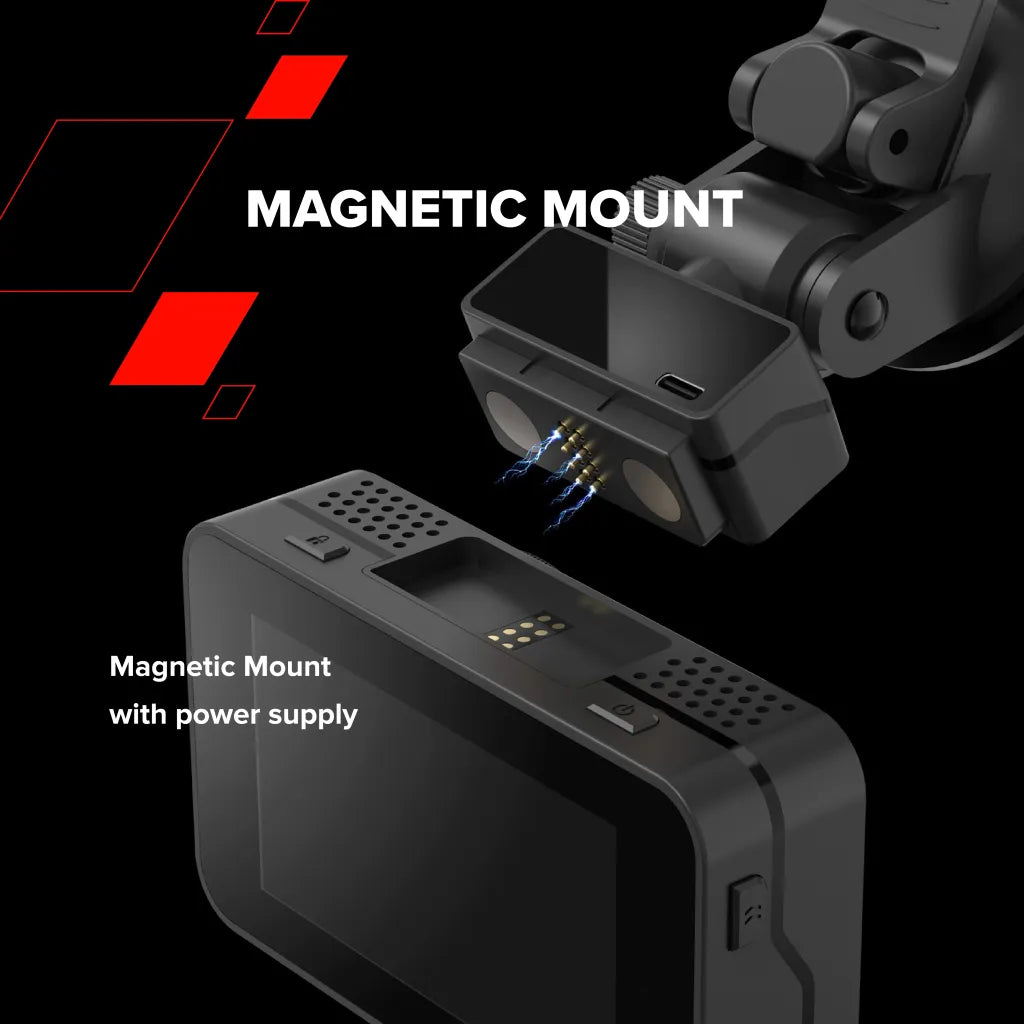 CANYON DVR10GPS auto videoreģistrators Full HD 1080p 60fps, GPS, Wi-Fi, 3" IPS, melns