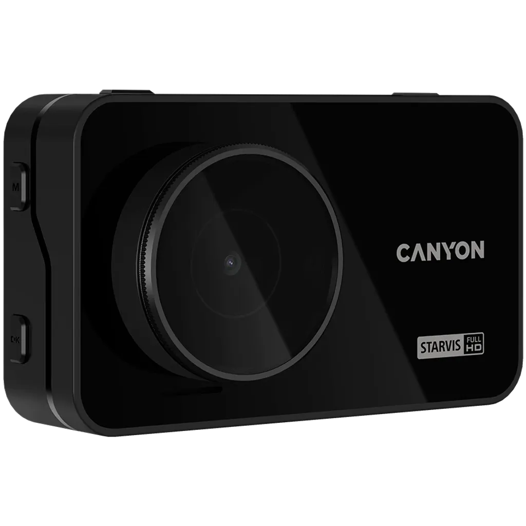 CANYON DVR10GPS auto videoreģistrators Full HD 1080p 60fps, GPS, Wi-Fi, 3" IPS, melns