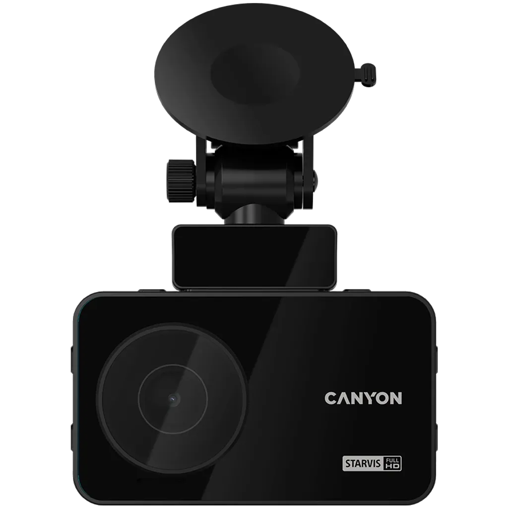 CANYON DVR10GPS auto videoreģistrators Full HD 1080p 60fps, GPS, Wi-Fi, 3" IPS, melns