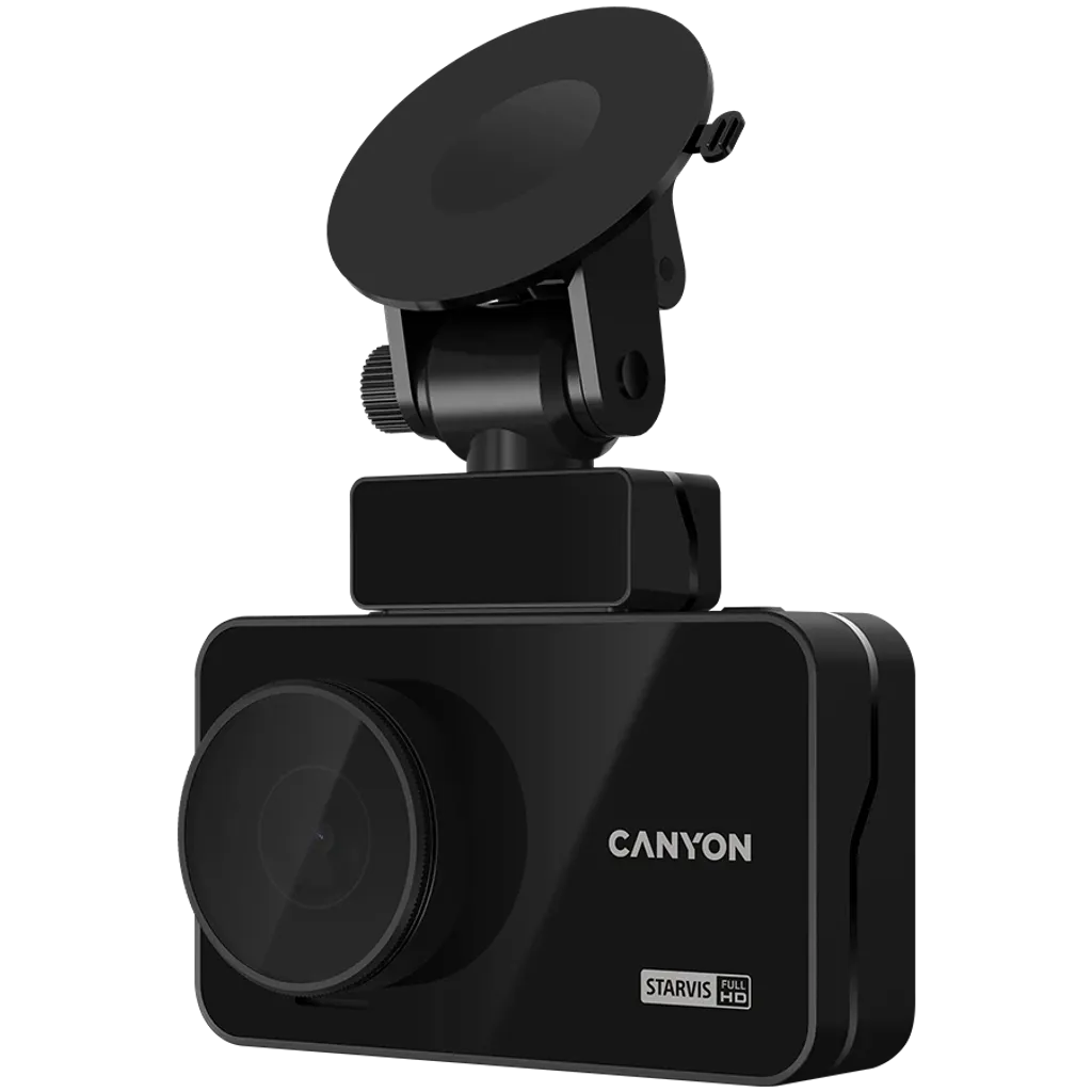 CANYON DVR10GPS auto videoreģistrators Full HD 1080p 60fps, GPS, Wi-Fi, 3" IPS, melns