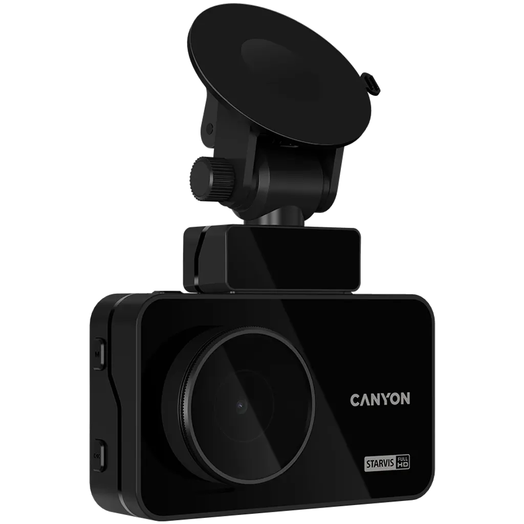 CANYON DVR10GPS auto videoreģistrators Full HD 1080p 60fps, GPS, Wi-Fi, 3" IPS, melns