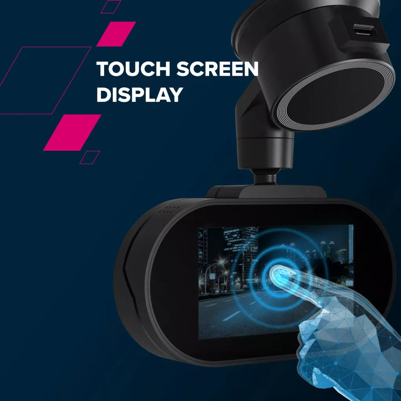 CANYON auto videoreģistrators DVR25 WQHD 2.5K 1440p Wi-Fi Melns