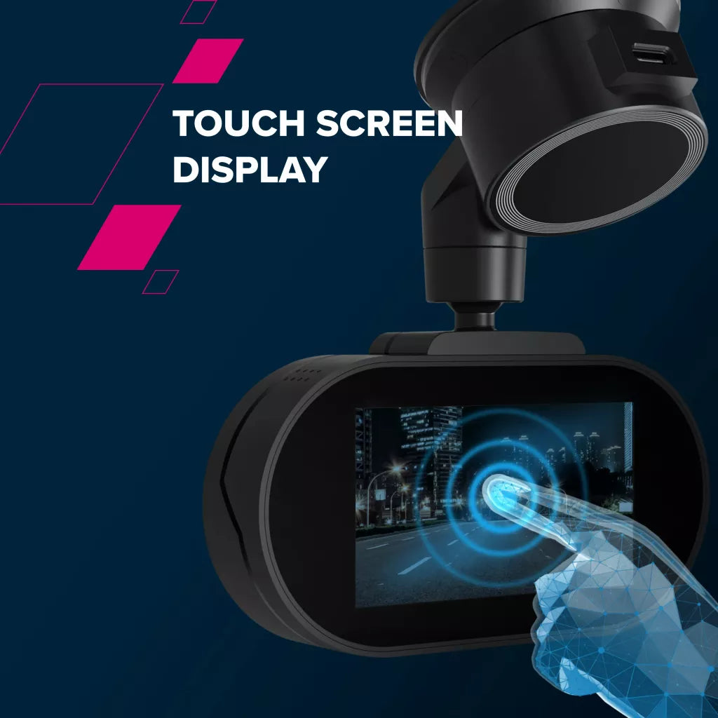CANYON auto videoreģistrators DVR25 WQHD 2.5K 1440p Wi-Fi Melns