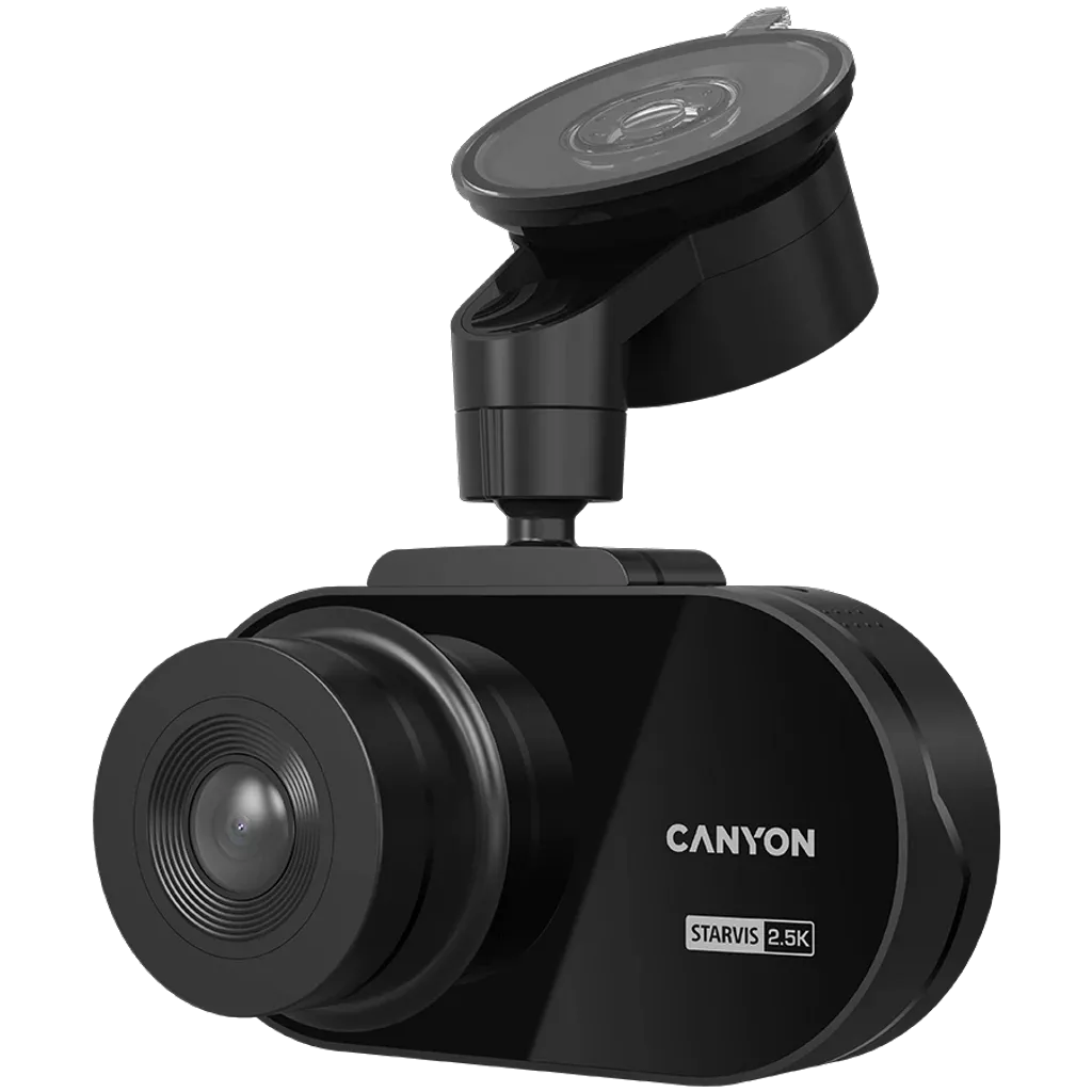 CANYON auto videoreģistrators DVR25 WQHD 2.5K 1440p Wi-Fi Melns