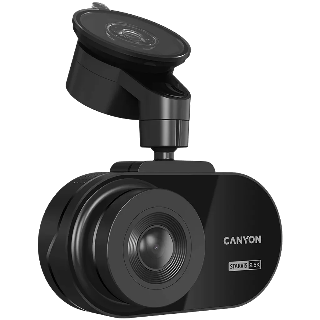 CANYON auto videoreģistrators DVR25 WQHD 2.5K 1440p Wi-Fi Melns