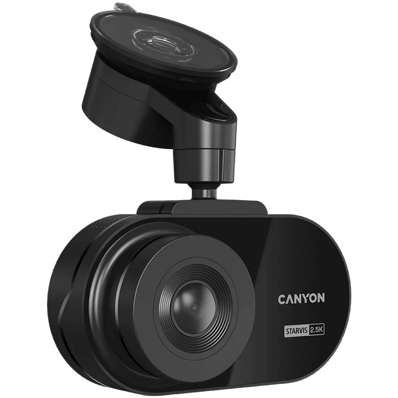 CANYON auto videoreģistrators DVR25 WQHD 2.5K 1440p Wi-Fi Melns