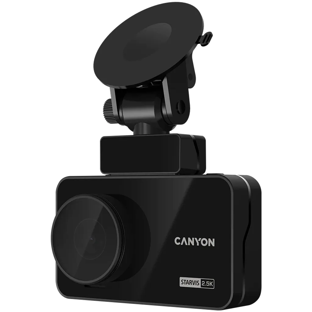CANYON DVR25GPS auto videoreģistrators 2.5K 60fps, GPS, Wi-Fi, 3" IPS, melns