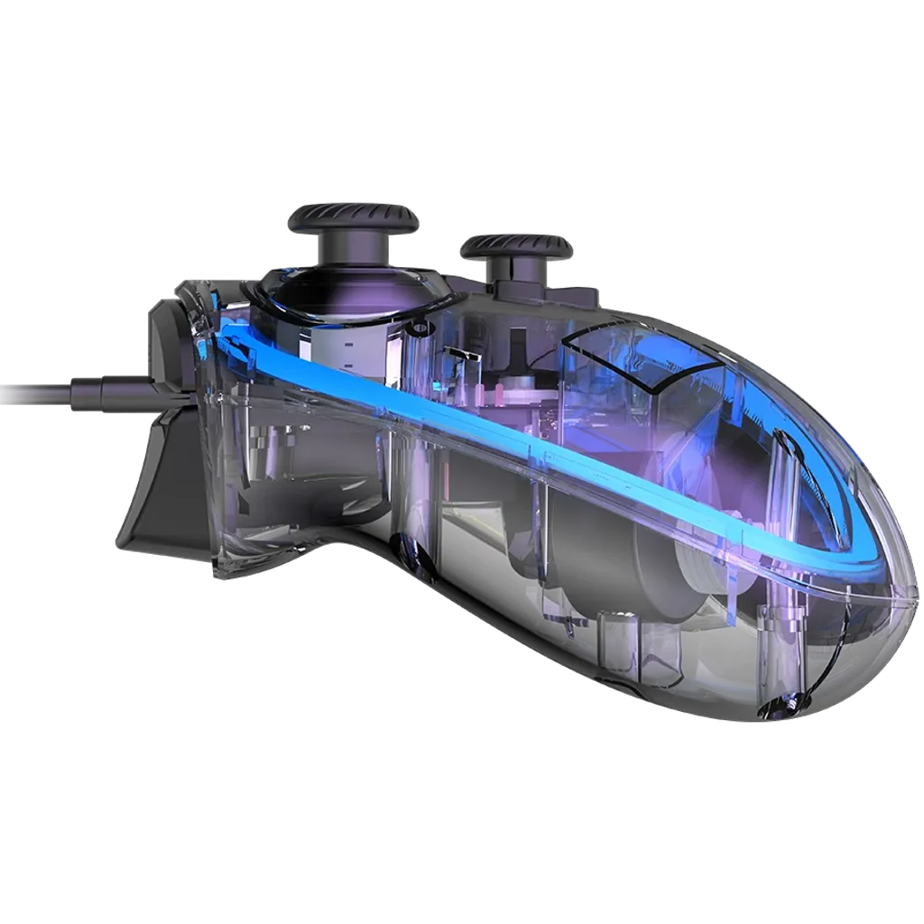 CANYON Brighter GP02 vadu spēļu kontrolieris, RGB, 22 pogas, melns