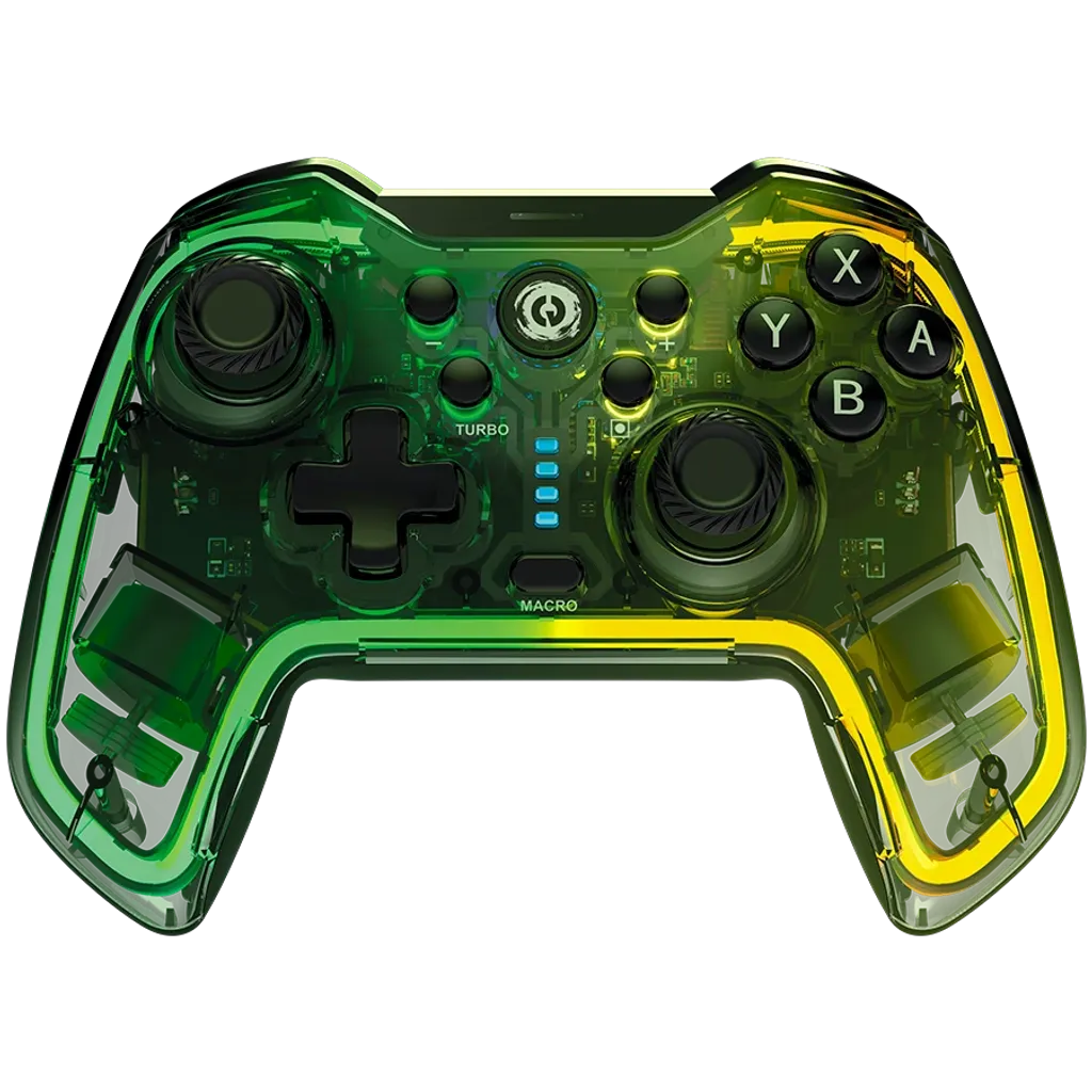 CANYON Brighter GPW-02 bezvadu spēļu kontrolieris, Bluetooth 5.0, RGB, melns