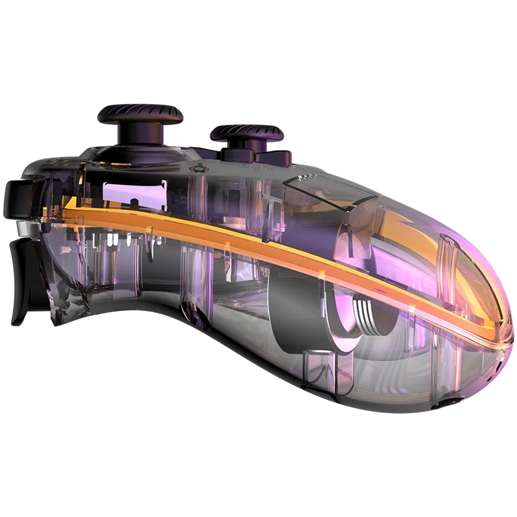 CANYON Brighter GPW-04 bezvadu spēļu kontrolieris 2,4 GHz, RGB, melns