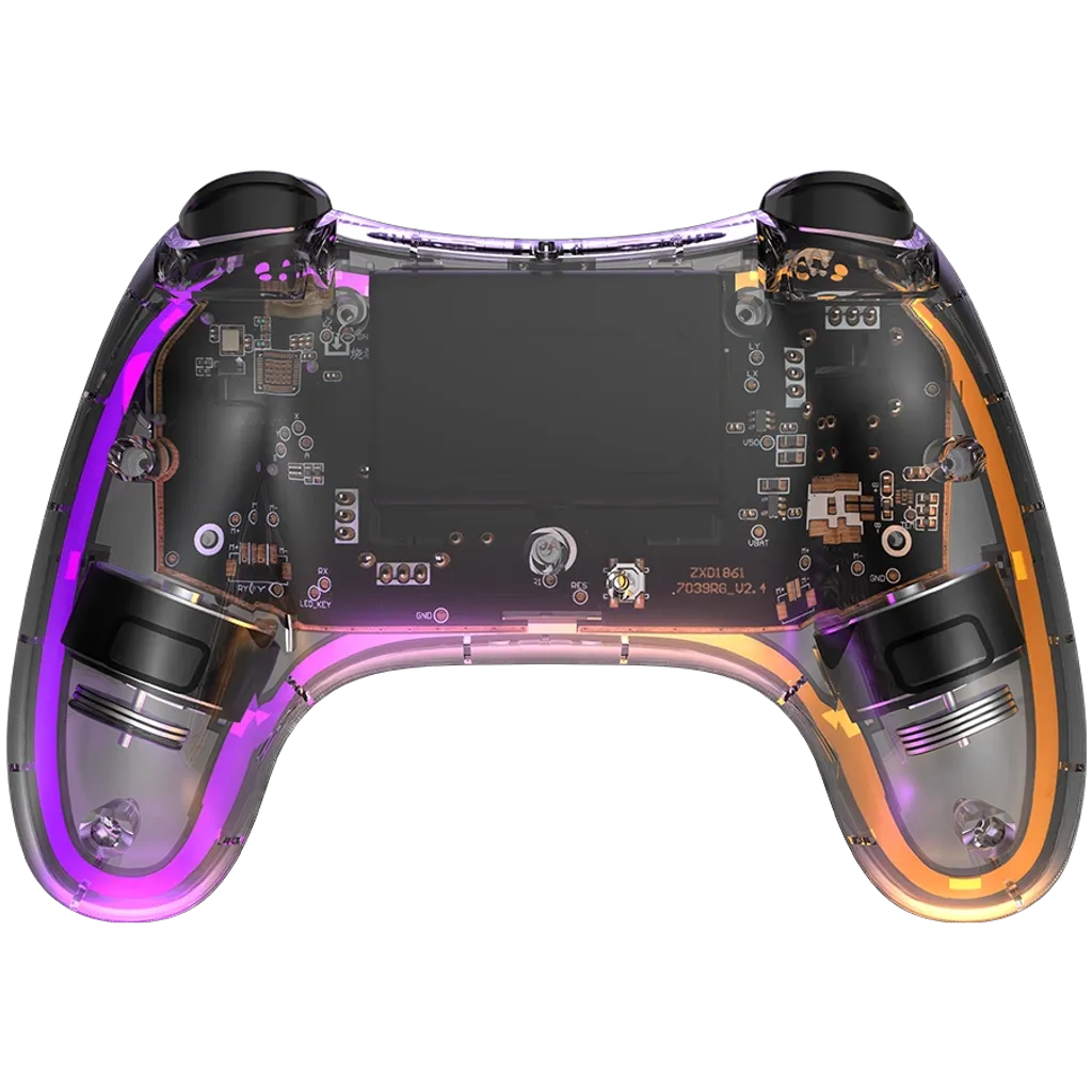 CANYON Brighter GPW-04 bezvadu spēļu kontrolieris 2,4 GHz, RGB, melns