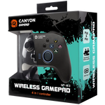 CANYON GP-W3 bezvadu spēļu pults 2,4 GHz, 16 pogas, 600 mAh