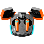 CANYON DoubleBee GTWS-2 TWS spēļu austiņas, Bluetooth 5.3, 37,5 h, oranžas