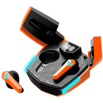 CANYON DoubleBee GTWS-2 TWS spēļu austiņas, Bluetooth 5.3, 37,5 h, oranžas