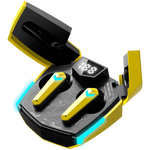 CANYON DoubleBee GTWS-2 TWS spēļu austiņas, Bluetooth 5.3, 37,5 h, dzeltenas