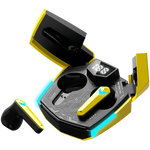 CANYON DoubleBee GTWS-2 TWS spēļu austiņas, Bluetooth 5.3, 37,5 h, dzeltenas