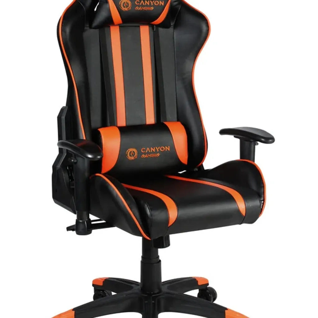 CANYON spēļu krēsls CND-SGCH3, 150 kg, 2D roku balsti, melns/oranžs