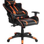 CANYON spēļu krēsls CND-SGCH3, 150 kg, 2D roku balsti, melns/oranžs