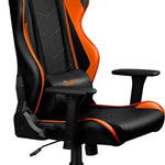 CANYON spēļu krēsls CND-SGCH4, 150 kg, 3D roku balsti, melns/oranžs