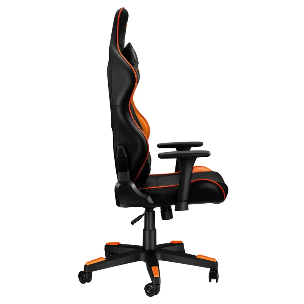CANYON spēļu krēsls CND-SGCH4, 150 kg, 3D roku balsti, melns/oranžs