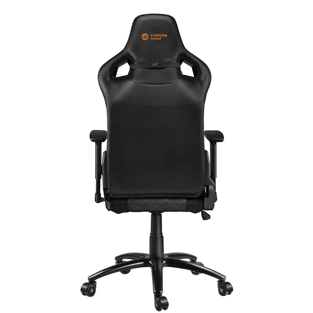 CANYON spēļu krēsls CND-SGCH7, 150 kg, 3D roku balsti, melns/oranžs
