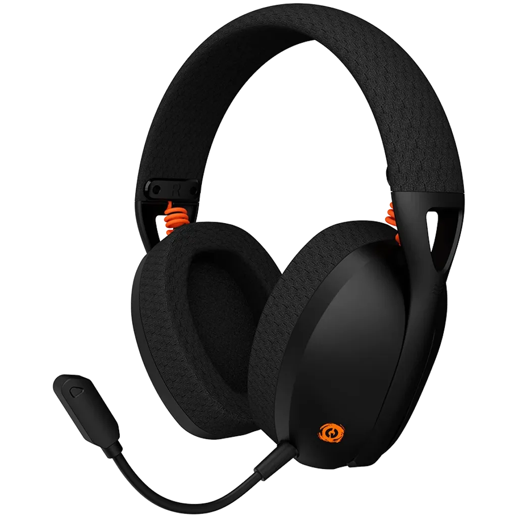 CANYON Ego GH-13 bezvadu spēļu austiņas 7.1, Bluetooth 5.2, melnas